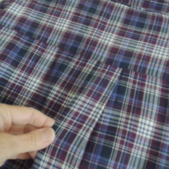 Ladies Shirt Jacket Size 1x Fuzzy Fleece Lined Plaid Cotton Shacket - L. L. Bean - Picture 8 of 9